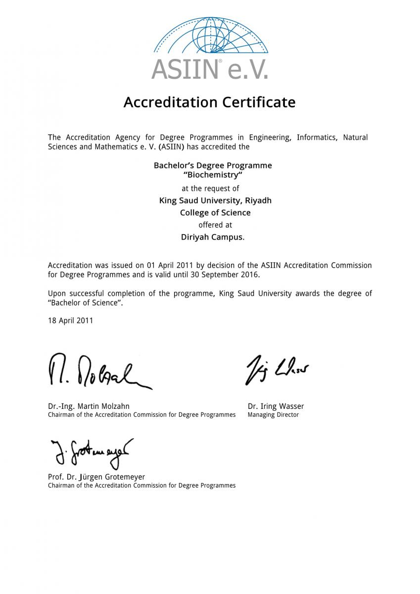 Asiin Accreditation 