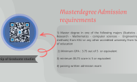 Master Degree Admission Requirements